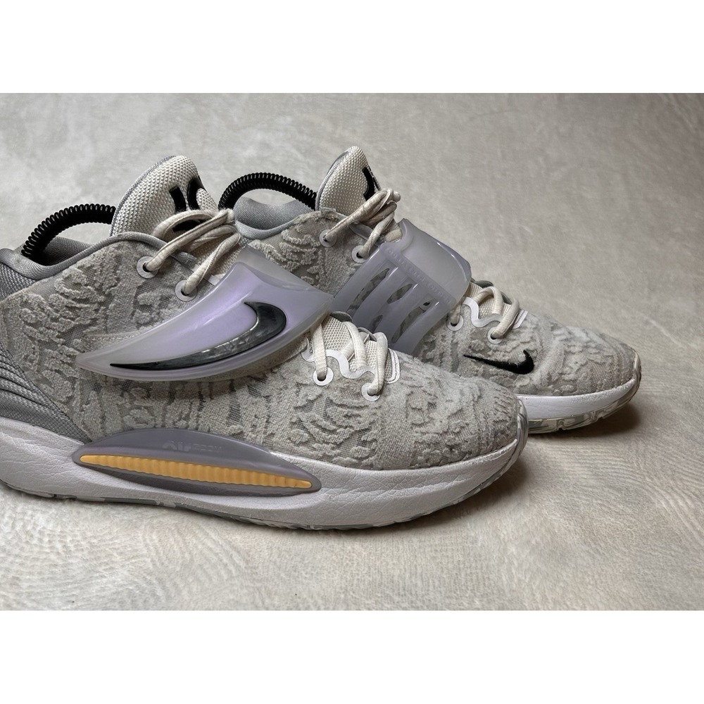 Nike Kevin Durant KD14 Home‎ Sneakers Mens 7.5 High Top White Wolf CW3935-100